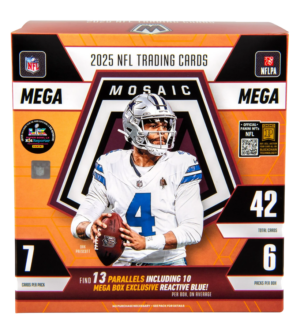 2025 Panini Mosaic Football Mega Box (Orange or Blue)